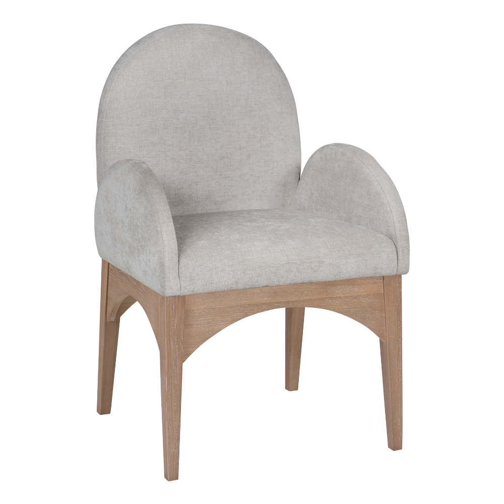 Waldorf Chenille Fabric Dining Arm Chair