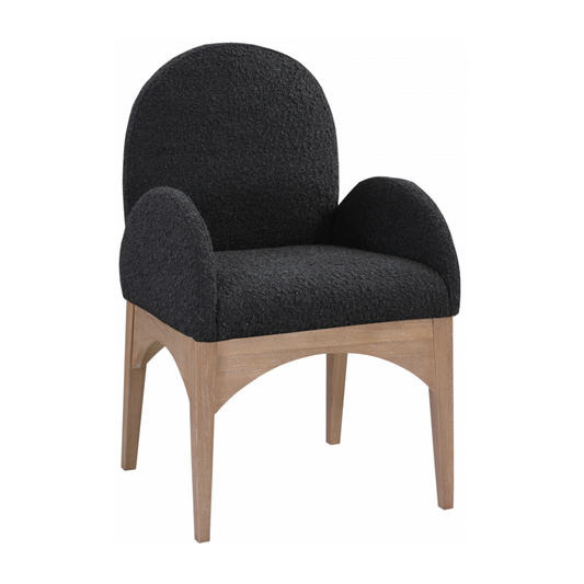 Waldorf Boucle Fabric Dining Arm Chair