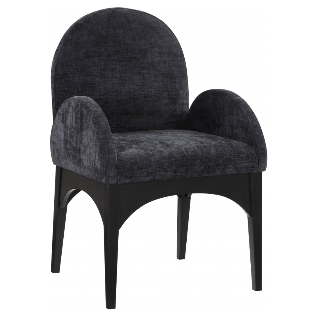 Waldorf Chenille Fabric Dining Arm Chair