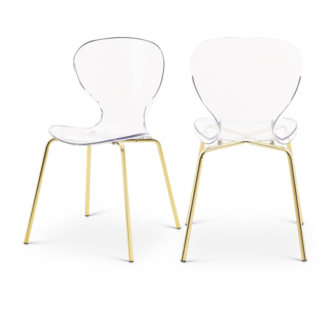 Clarion Gold Metal Dining Chair