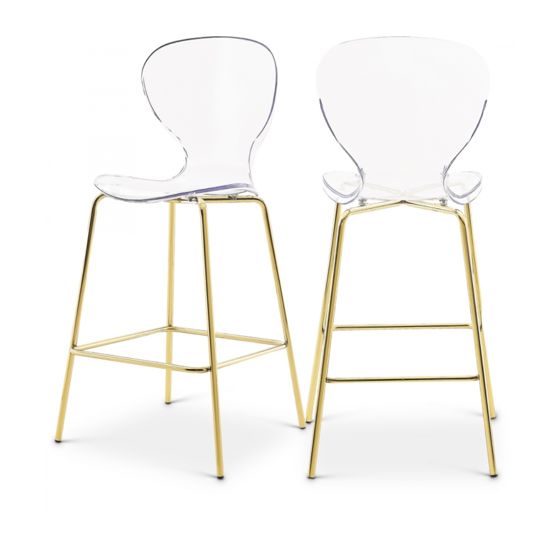 Clarion Gold Metal Stool