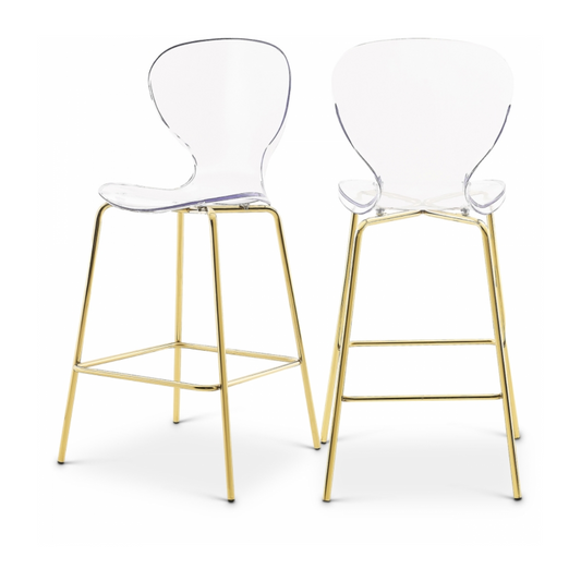 Clarion Gold Metal Stool