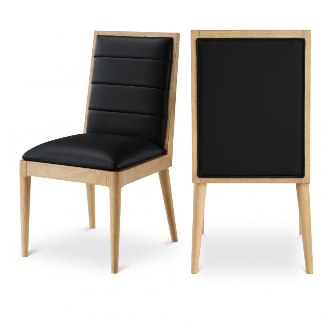 Bristol Black Vegan Leather Dining Chair