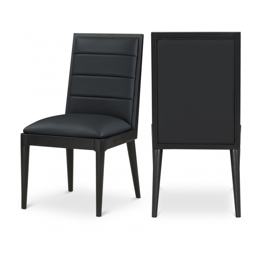 Bristol Black Vegan Leather Dining Chair