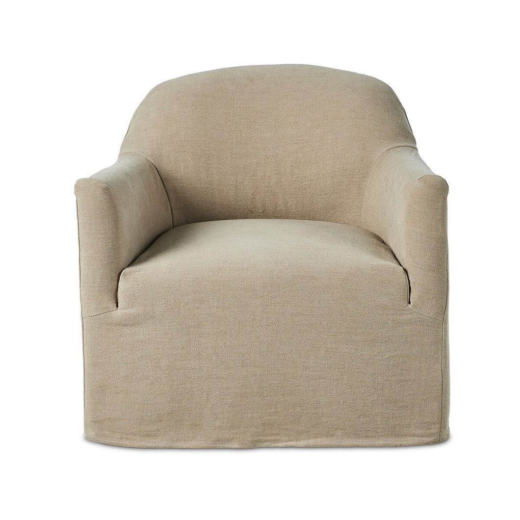 Four Hands Lowell Slipcover Swivel Chair