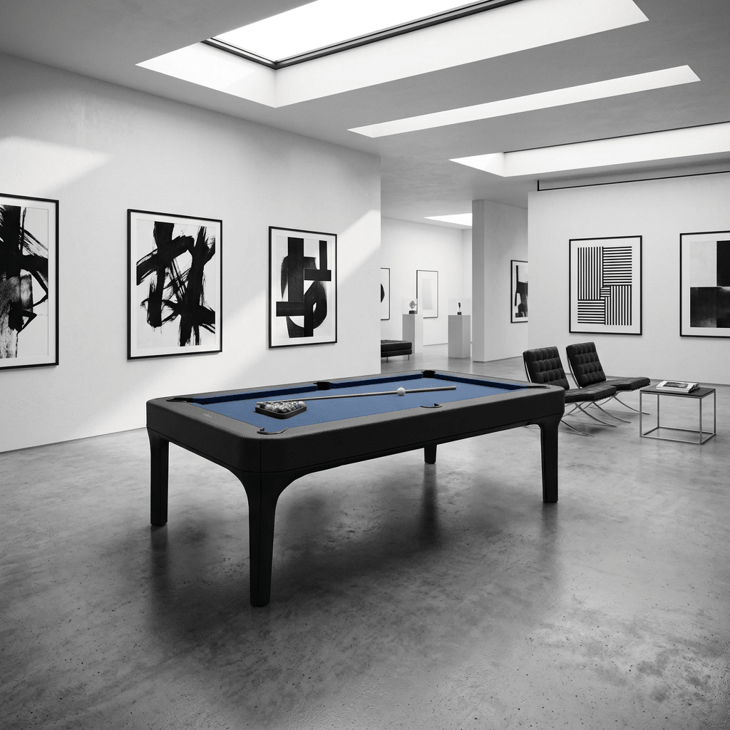 White Billiards Luca Leather Modern Slate Pool Table - White Billiards