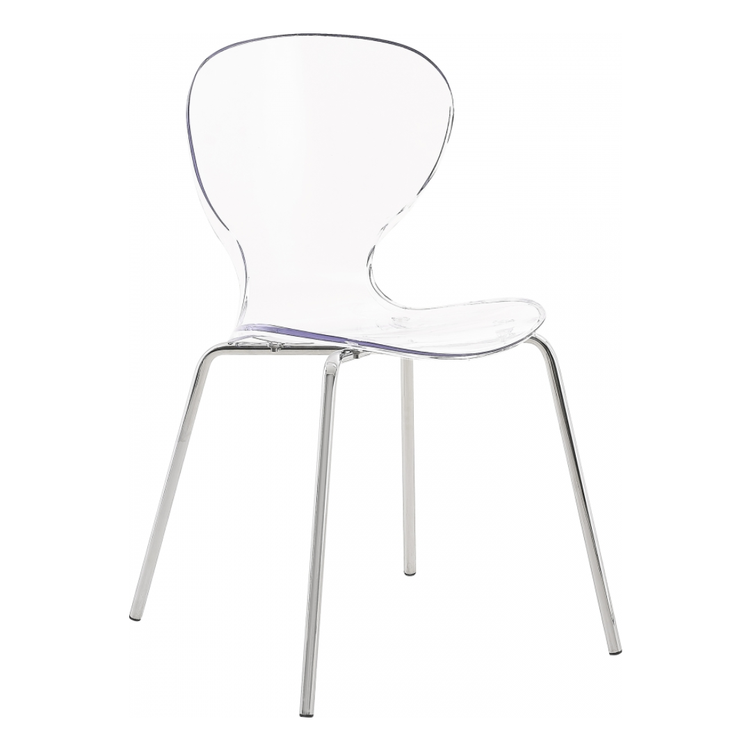 Clarion Chrome Metal Dining Chair