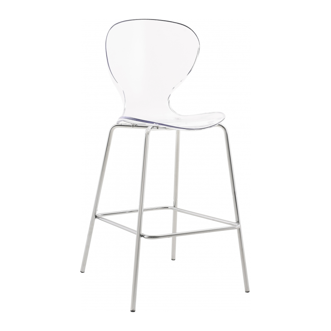 Clarion Chrome Metal Stool