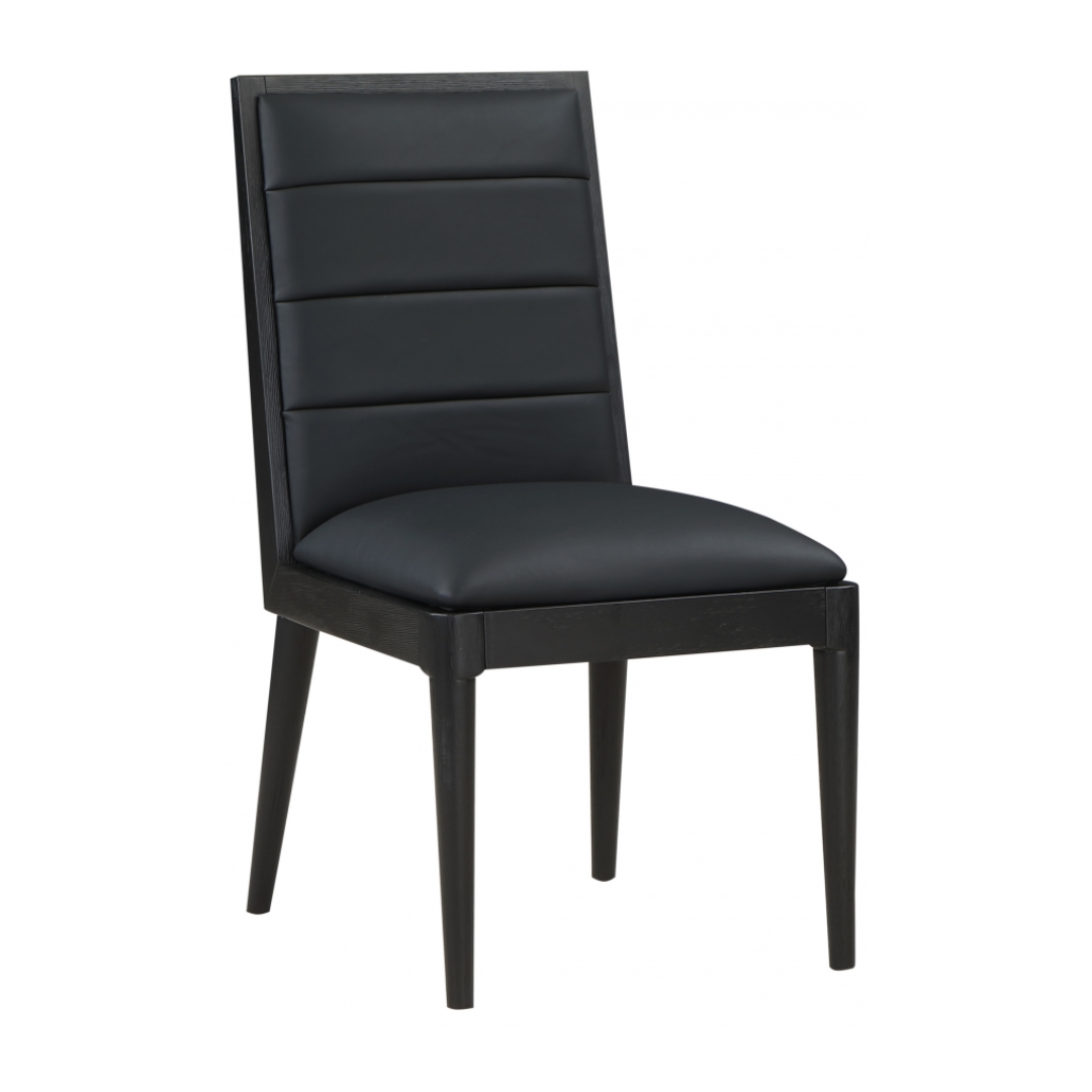 Bristol Black Vegan Leather Dining Chair