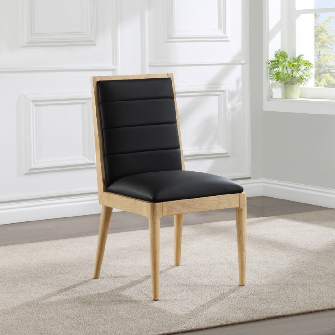 Bristol Black Vegan Leather Dining Chair