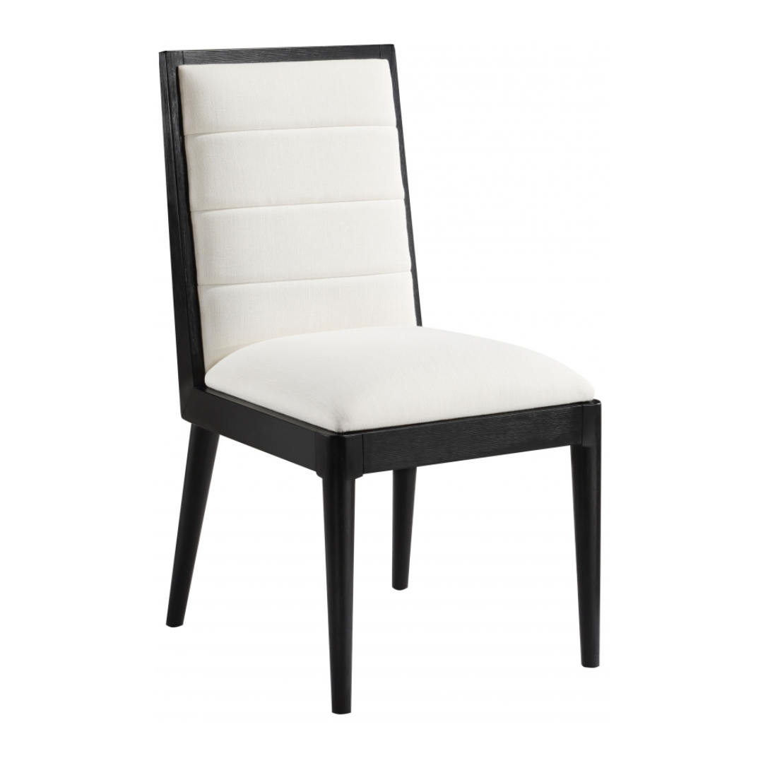 Bristol Cream Linen Textured Fabric Dining Chair