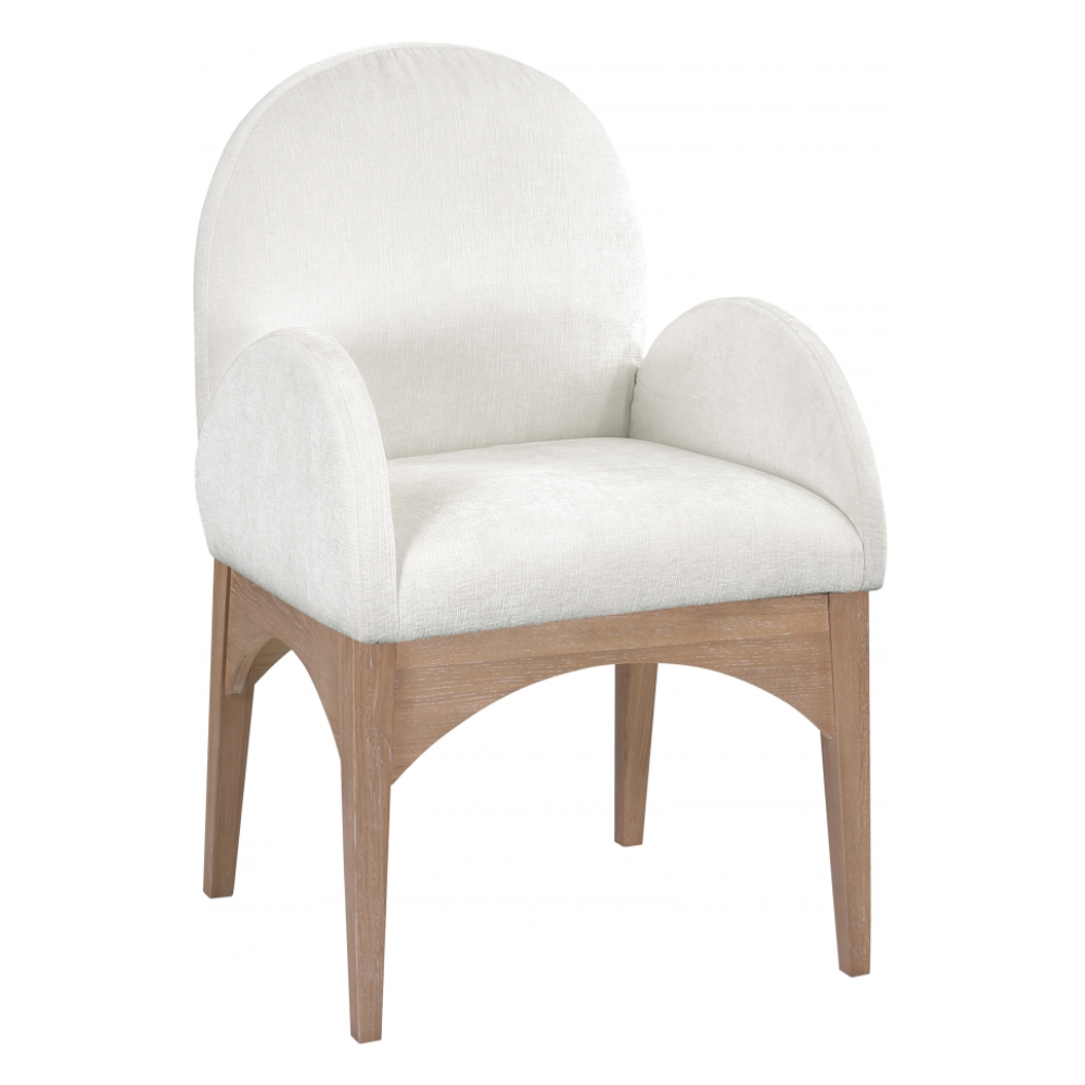 Waldorf Chenille Fabric Dining Arm Chair