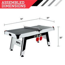 Load image into Gallery viewer, ESPN 72″ Air Powered Hockey with Table Tennis Conversion Top