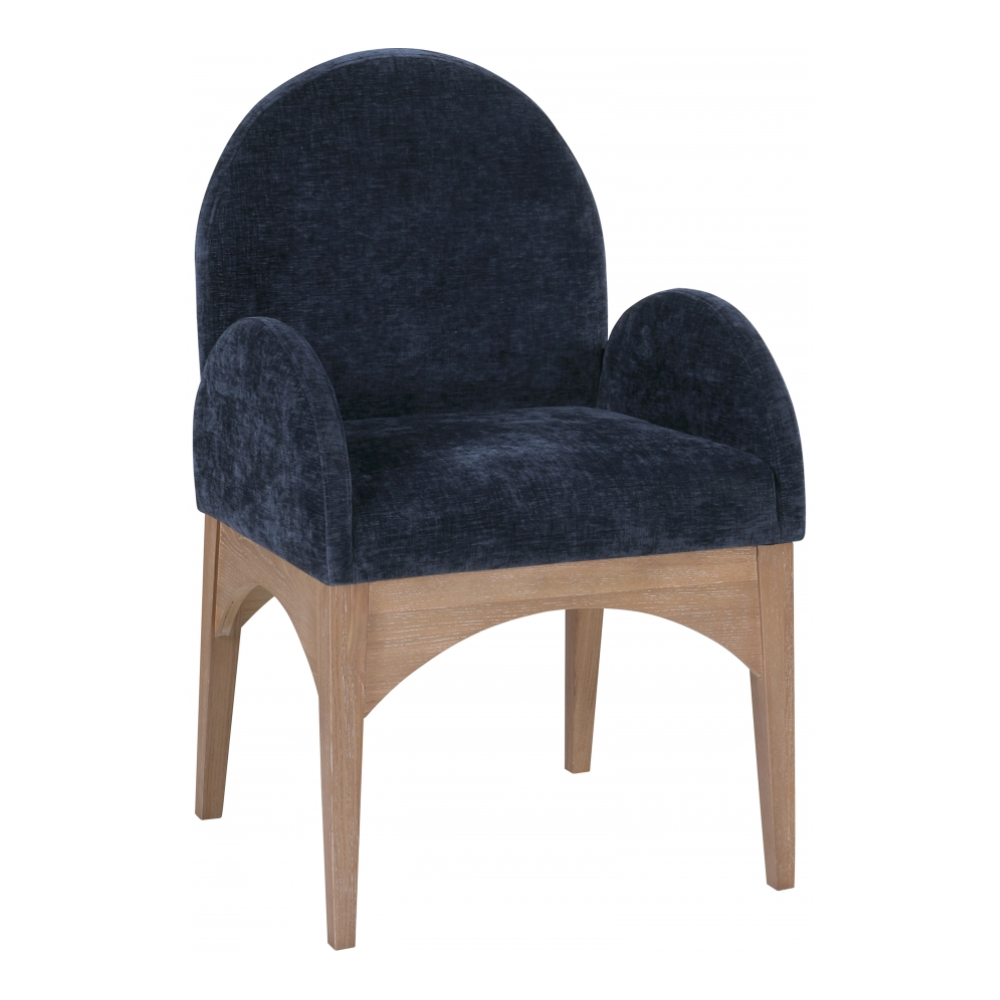 Waldorf Chenille Fabric Dining Arm Chair