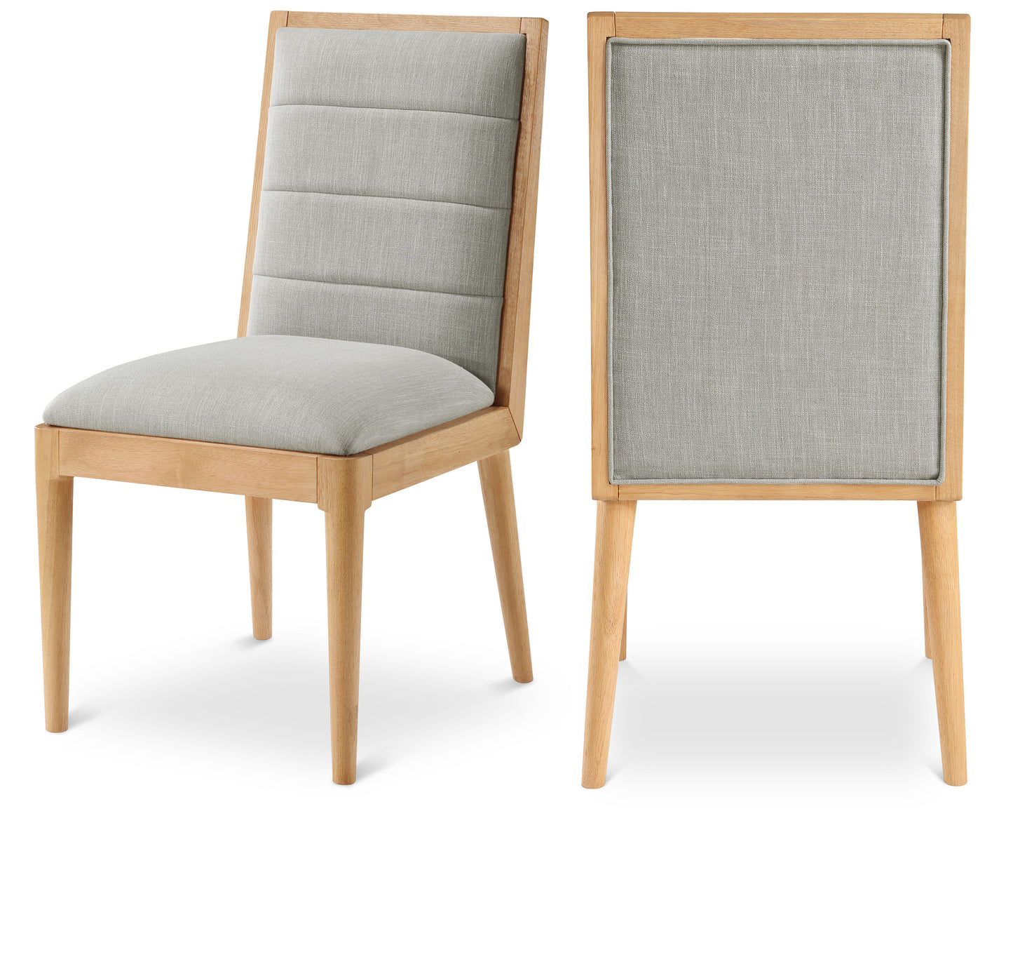 Bristol Cream Linen Textured Fabric Dining Chair