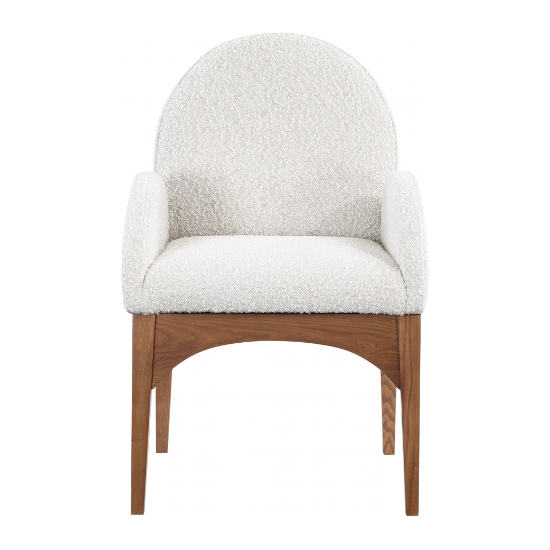 Waldorf Boucle Fabric Dining Arm Chair