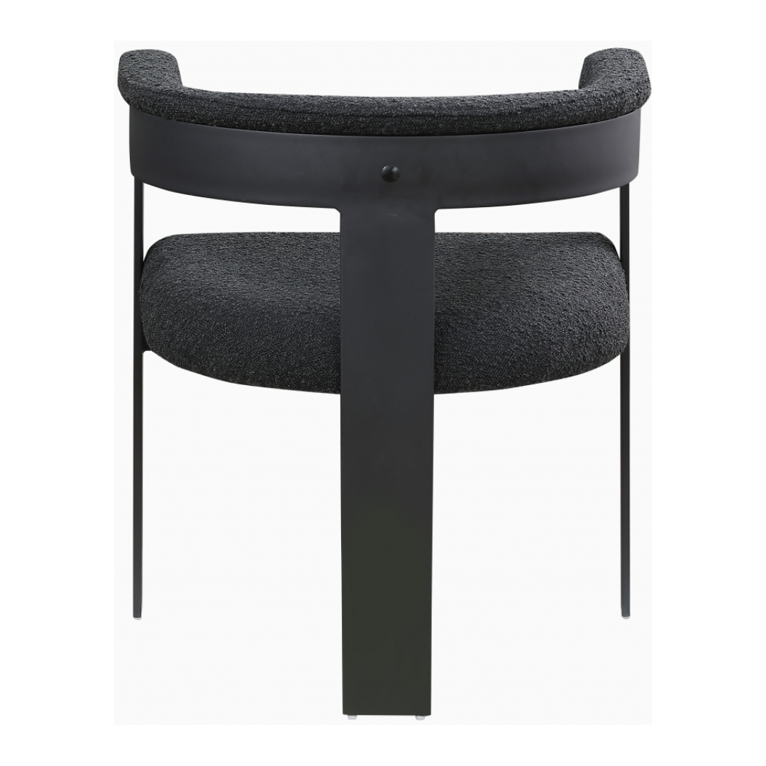 Romeo Black Boucle Fabric Dining Chair