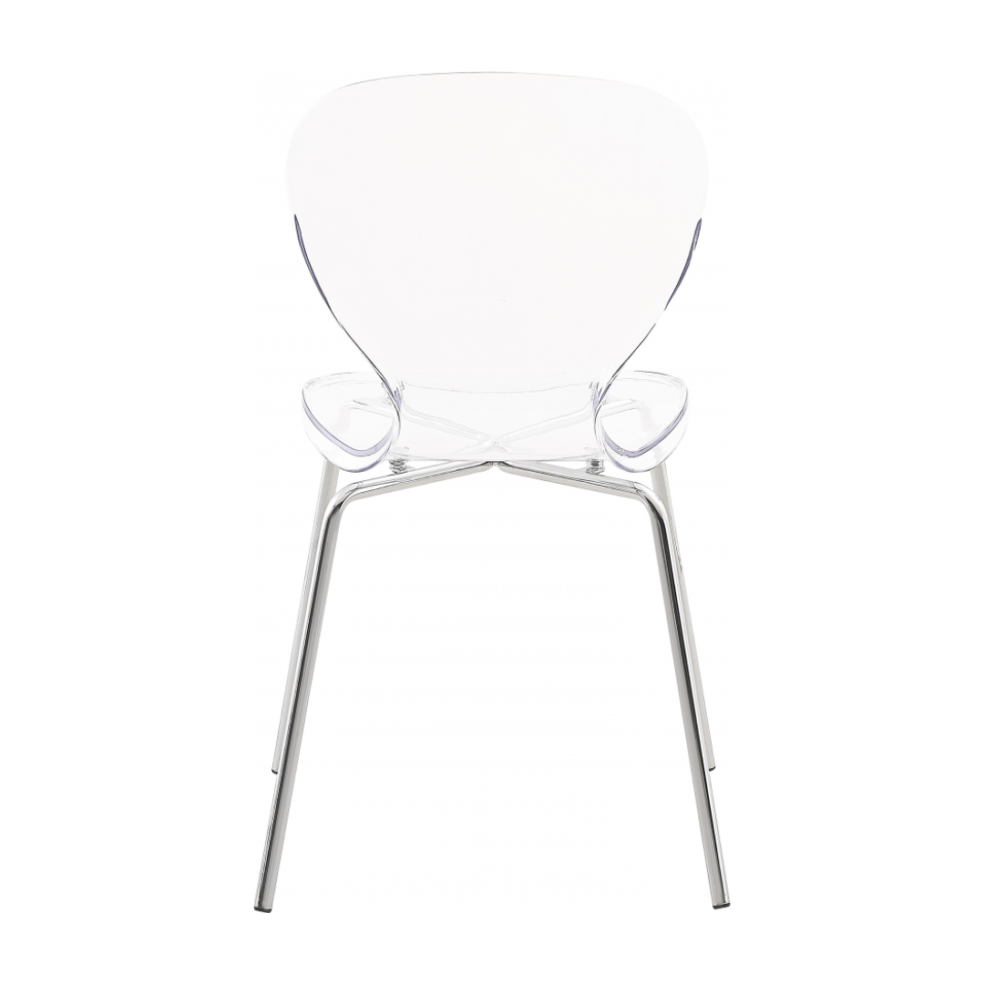 Clarion Chrome Metal Dining Chair