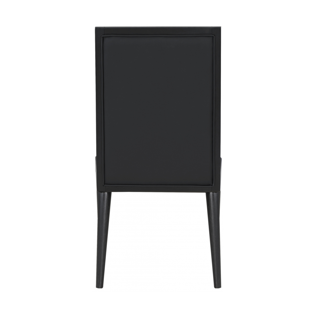 Bristol Black Vegan Leather Dining Chair