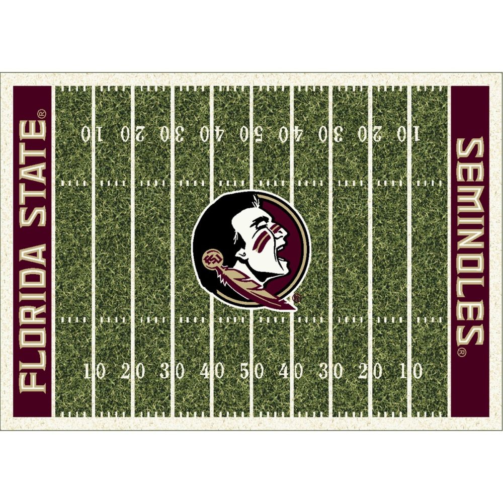 University Of Alabama COLLEGE 6x8 Homefield Rug - White Billiards