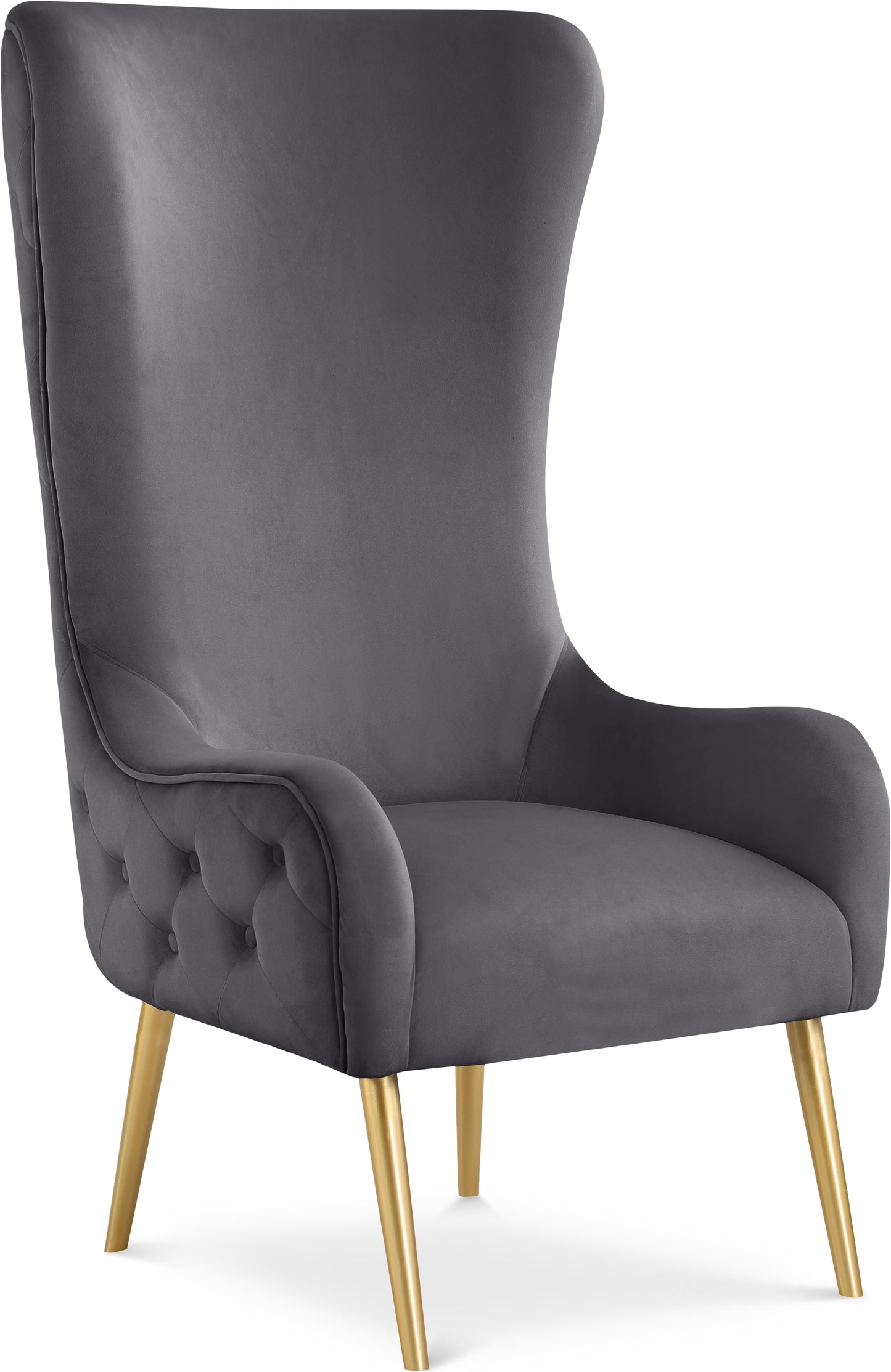 Alexander Black Velvet Accent Chair