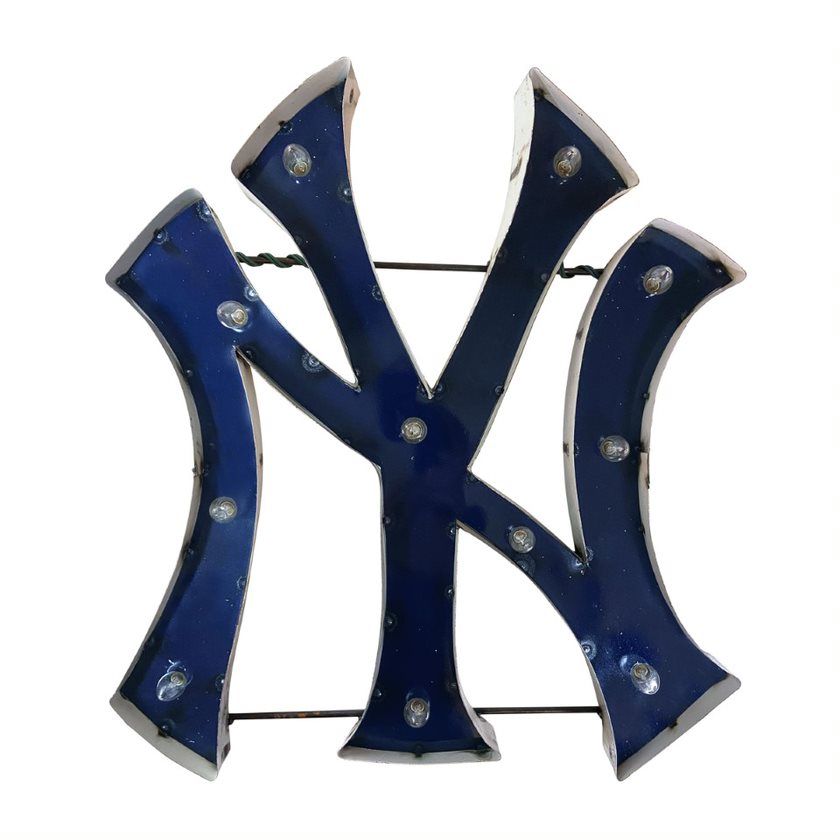 Imperial International MLB Lighted Recycled Metal Sign