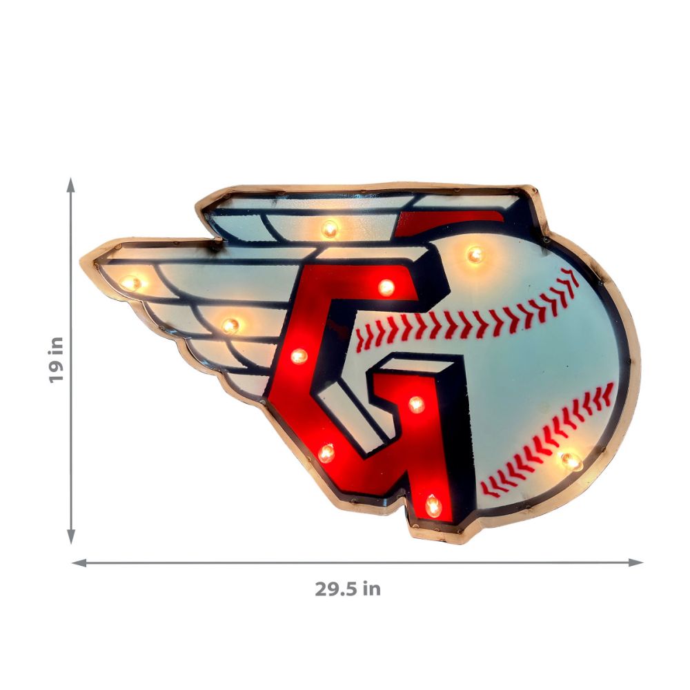 Imperial International MLB Lighted Recycled Metal Sign