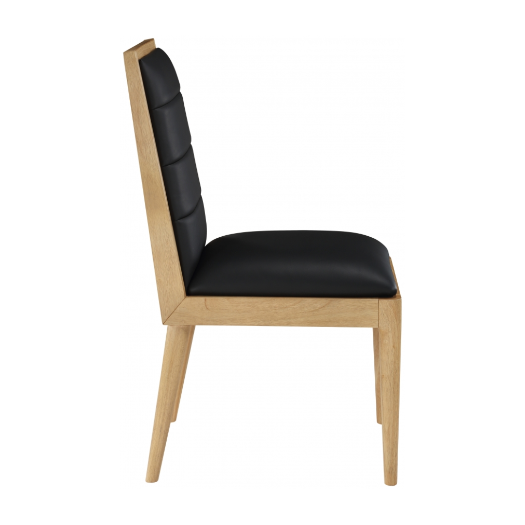 Bristol Black Vegan Leather Dining Chair