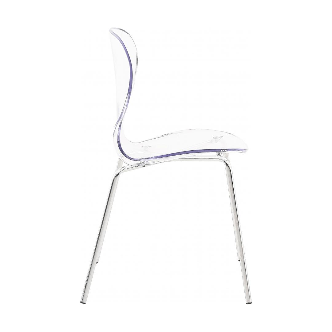 Clarion Chrome Metal Dining Chair