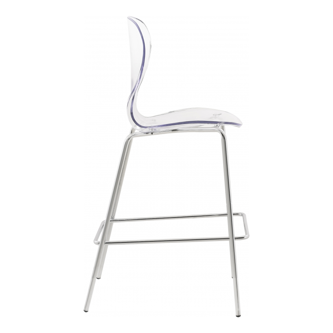 Clarion Chrome Metal Stool