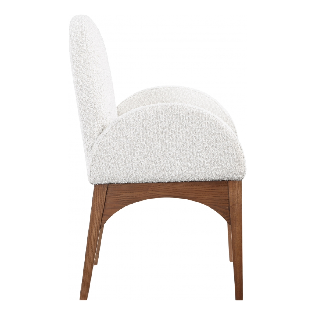 Waldorf Boucle Fabric Dining Arm Chair