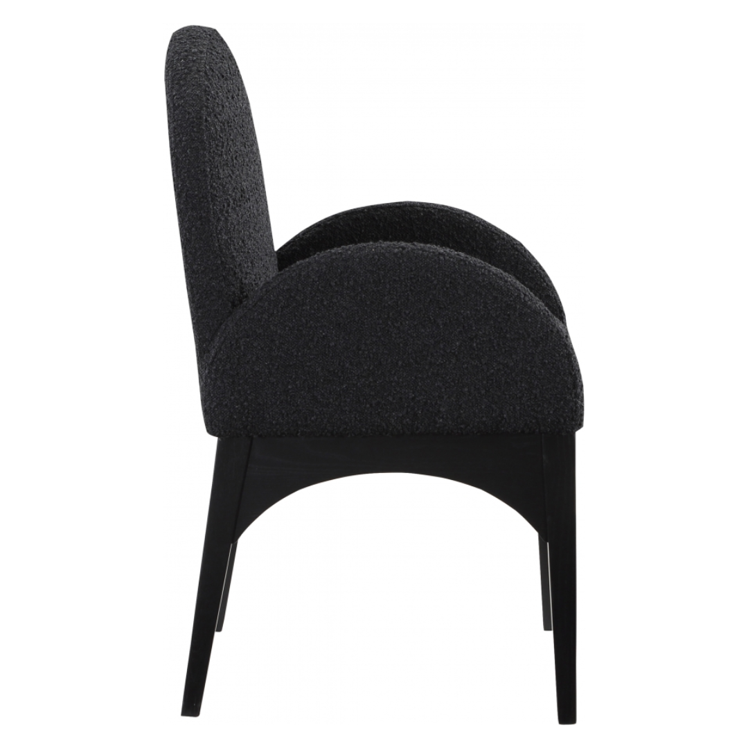 Waldorf Boucle Fabric Dining Arm Chair