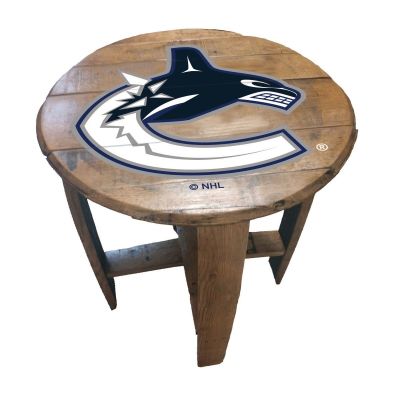 Imperial International NHL Oak Barrel Table