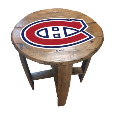 Imperial International NHL Oak Barrel Table