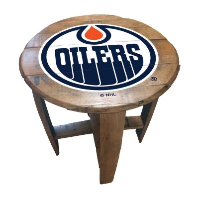 Imperial International NHL Oak Barrel Table