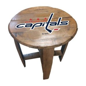 Imperial International NHL Oak Barrel Table