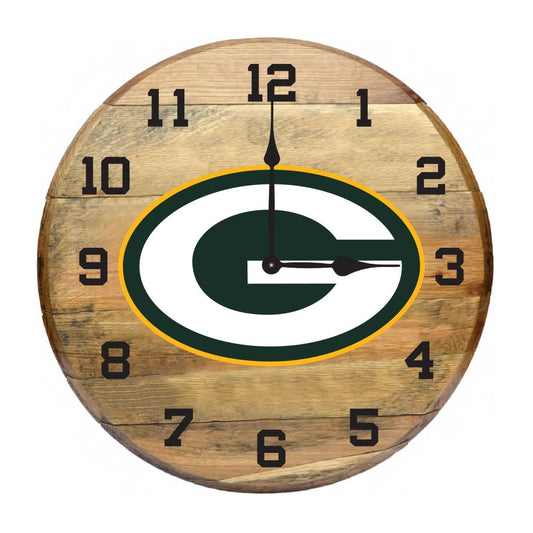 Imperial NFL Oak Barrel Clock