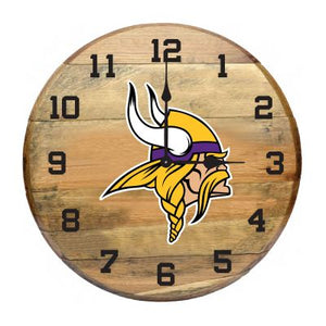 Imperial International NFL Oak Barrel Clock