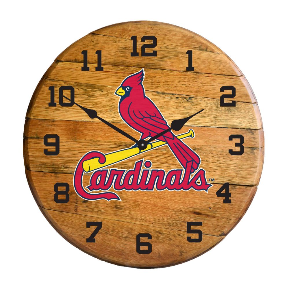 Imperial International MLB Oak Barrel Clock