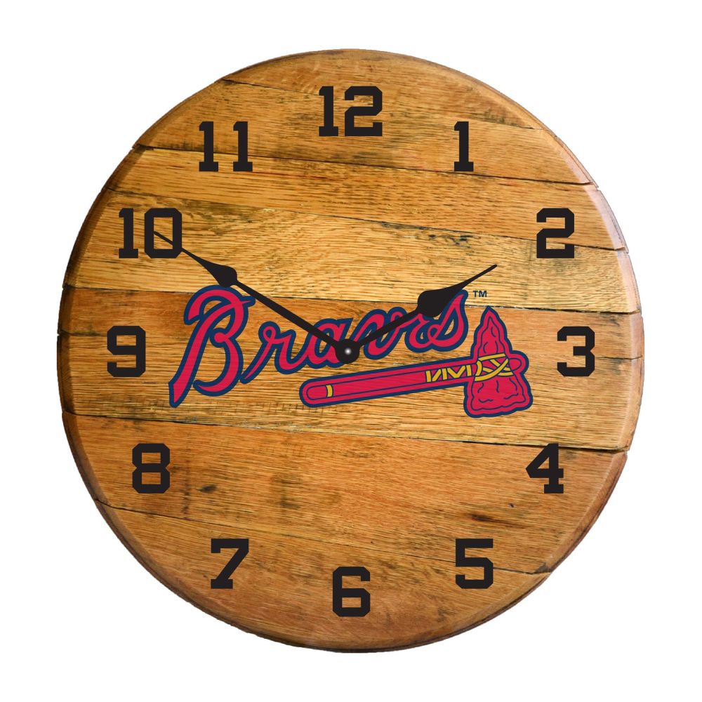 Imperial International MLB Oak Barrel Clock