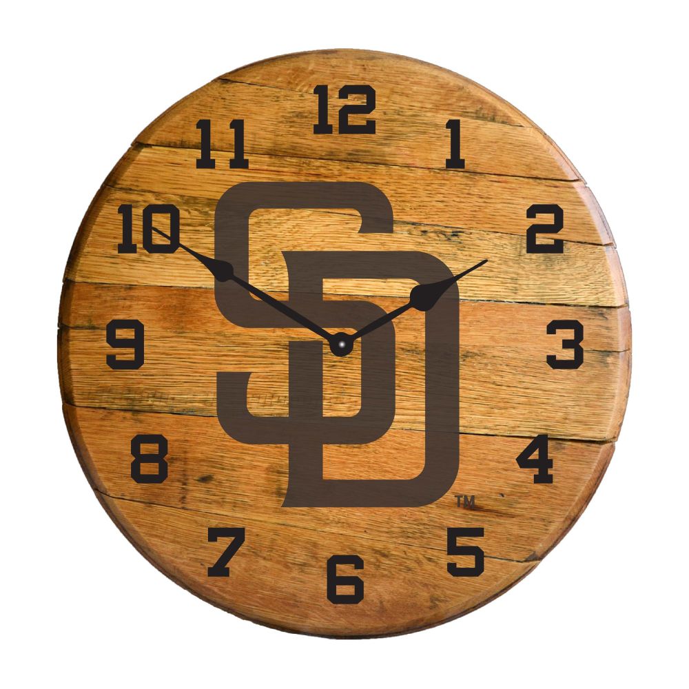 Imperial International MLB Oak Barrel Clock