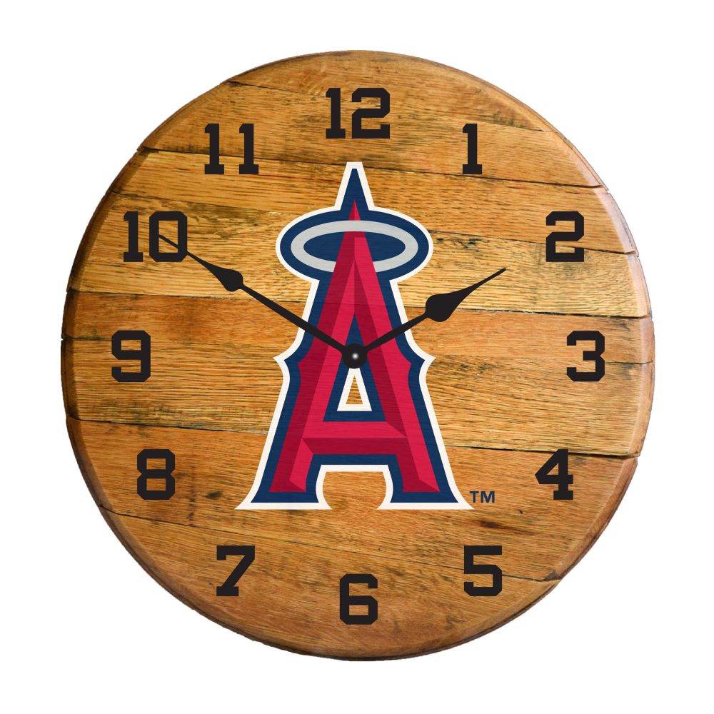 Imperial International MLB Oak Barrel Clock