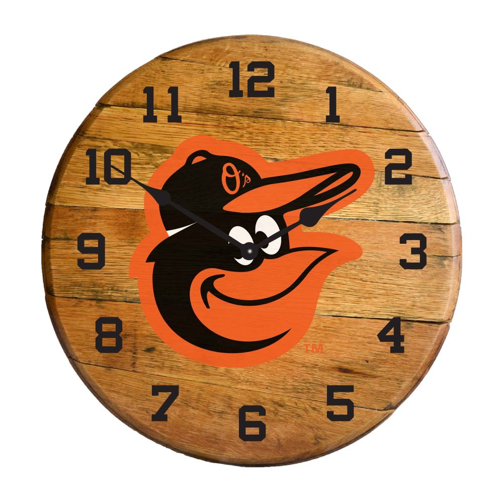 Imperial International MLB Oak Barrel Clock