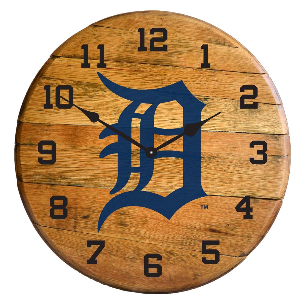 Imperial International MLB Oak Barrel Clock