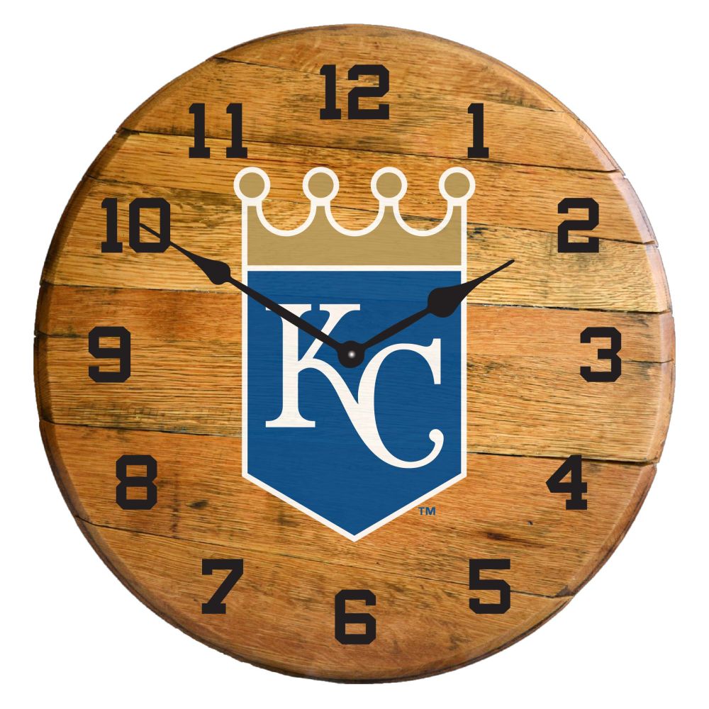 Imperial International MLB Oak Barrel Clock