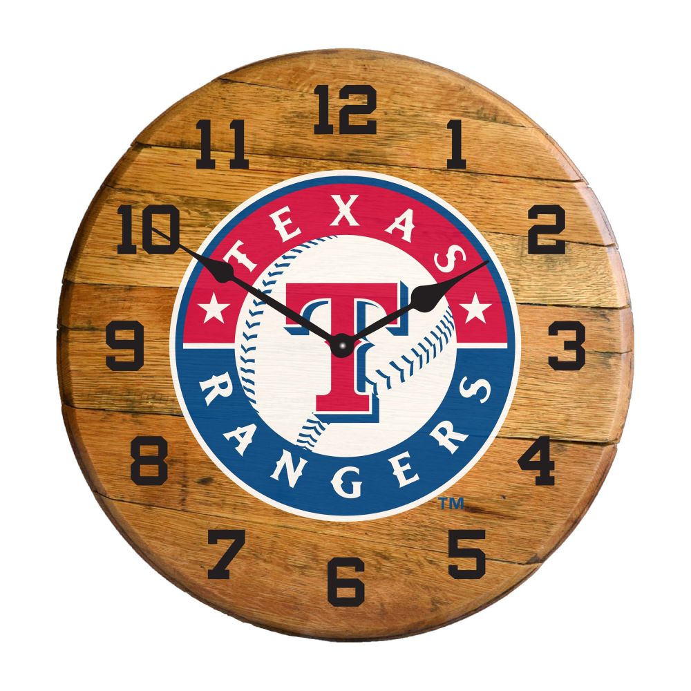 Imperial International MLB Oak Barrel Clock