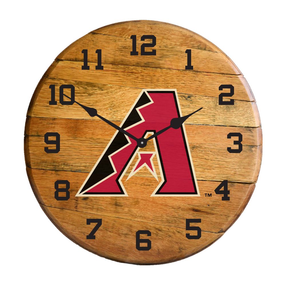 Imperial International MLB Oak Barrel Clock