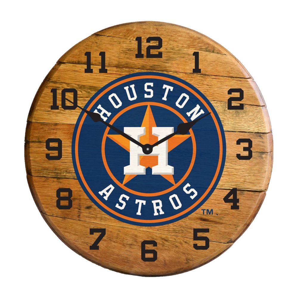 Imperial International MLB Oak Barrel Clock