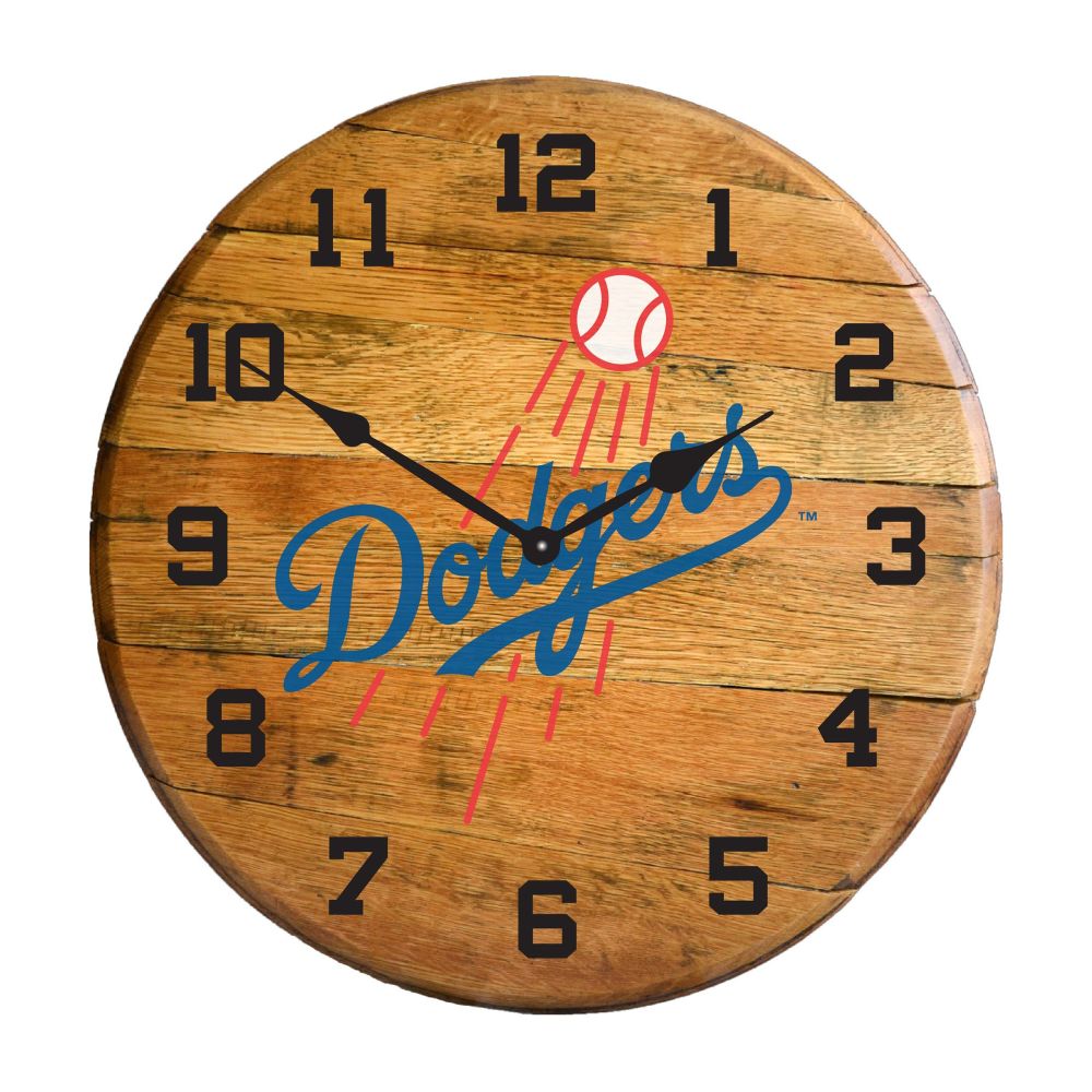 Imperial International MLB Oak Barrel Clock