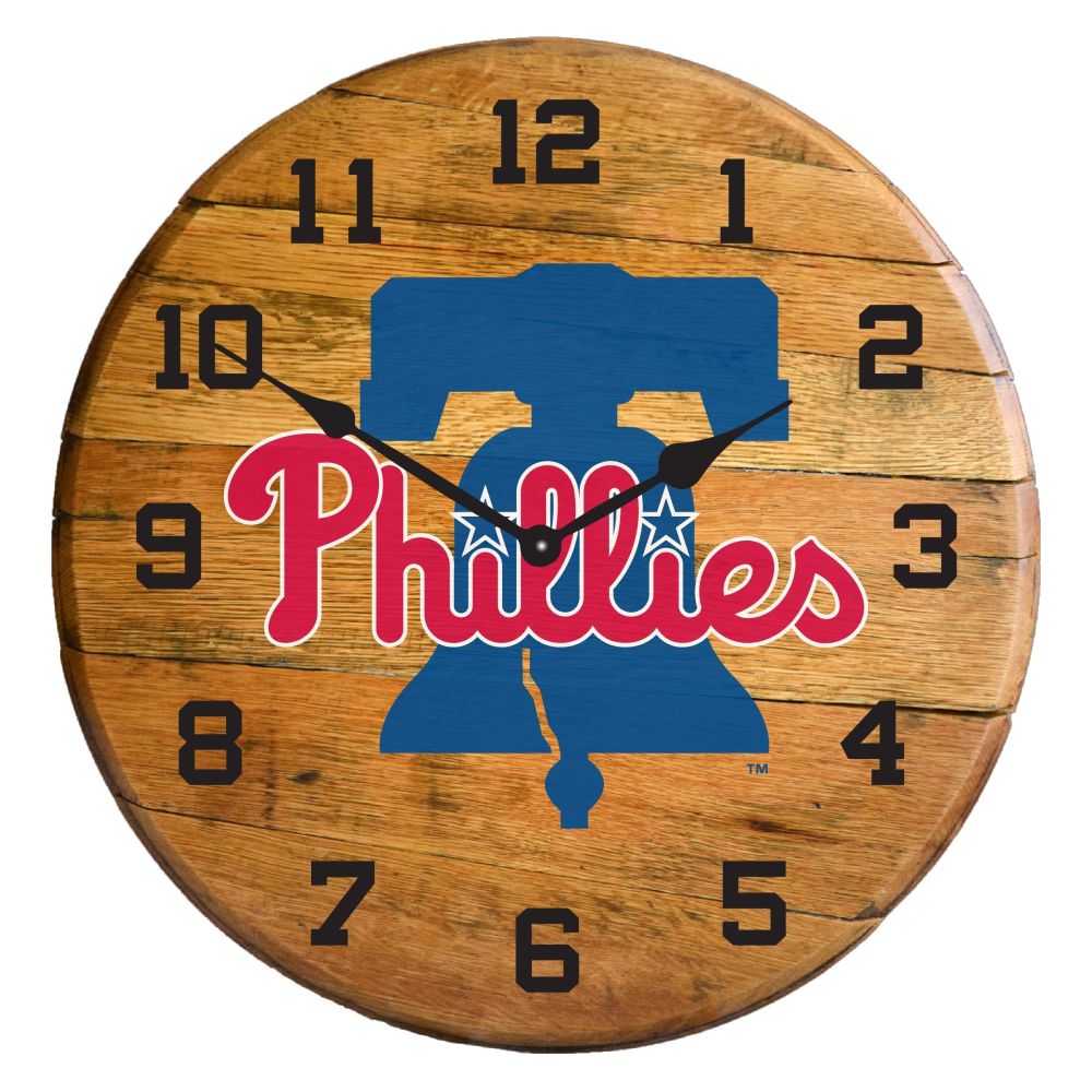 Imperial International MLB Oak Barrel Clock